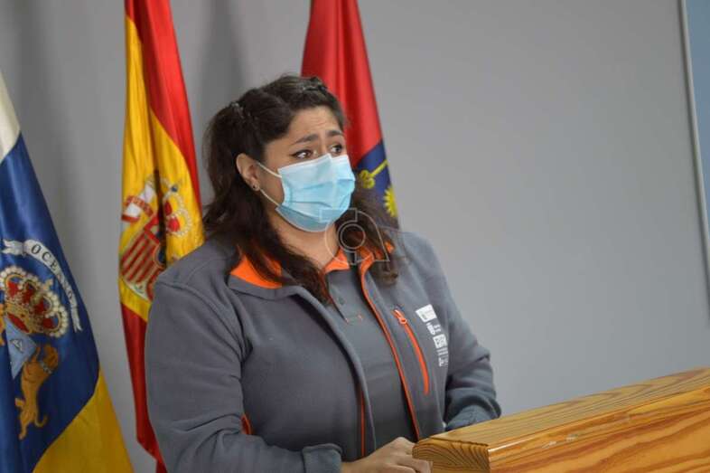 Tatiana María Robaina, en el momento de su discurso/TA.
